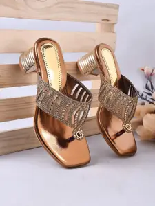 Froh Feet Women Embellished Block Heel Sandals