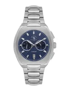 SANTA BARBARA POLO & RACQUET CLUB Men Rectangular Dial & Straps Analogue Watch