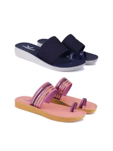 BERSACHE Women Rubber Slip-On combo of 2