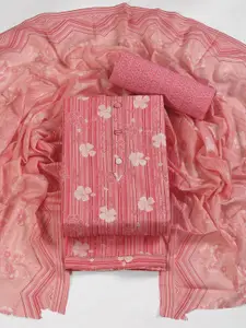 Panzora Floral Printed Unstitched Dress Material