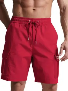 StyleCast x Revolte Men Regular Fit Low-Rise Cargo Shorts