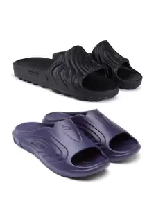 BERSACHE Men Rubber Sliders (Pac of 2)