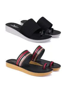 BERSACHE Women Set Of 2 Rubber Sliders