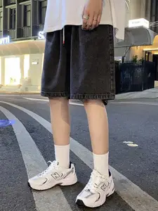 StyleCast x Revolte Men Mid Rise Loose Fit Denim Shorts