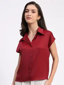 Global Republic Satin Shirt Style Top
