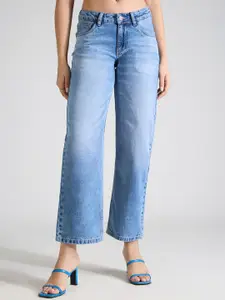 TARAMA Women Low Rise Straight Fit Cotton Jeans