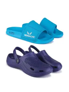 BERSACHE Men Rubber Clogs - COMBO of 2