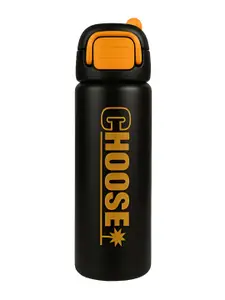 iSWEVEN Black Single Stainless Steel Leak & Rust Proof Double Wall Vacuum Water Bottle