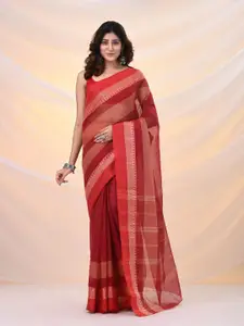 Arhi Striped Pure Cotton Taant Saree