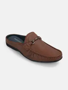 Mochi Men Textured Slip On Shoe-Style Sandals