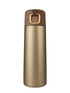 iSWEVEN Gold-Toned Single Stainless Steel Solid Double Wall Vacuum Water Bottle
