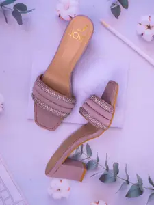 Jove Women Embellished Party Block Sandals