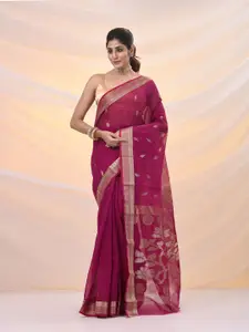 Arhi Woven Design Zari Silk Cotton Jamdani Saree