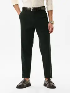 Snitch Men Mid-Rise Slim Fit Trousers