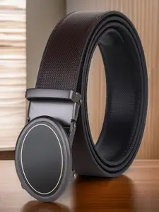 Provogue Men Textured Reversible Formal Belt