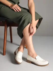 Kenneth Cole Women Studded Leather Penny Loafers