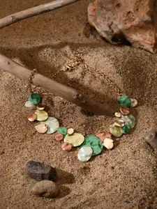 Reenisaa Brass Gold-Plated Necklace