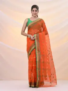 Arhi Woven Design Zari Pure Cotton Taant Saree