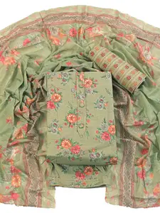 ASISA Floral Printed Pure Cotton Unstitched Dress Material