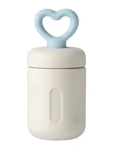 iSWEVEN Cream Single Stainless Steel Leak & Rust Proof Double Wall Vacuum Water Bottle