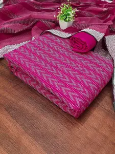 Panzora Geometric Woven Design Cotton Jacquard Unstitched Dress Material