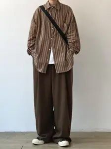 StyleCast x Revolte Men Loose Fit Pleated Parallel Trousers