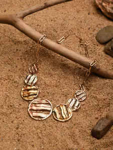 Reenisaa Brass Gold-Plated Necklace