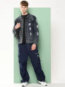 Kaali Peeli Men Washed Denim Jacket