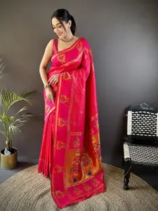 elora Woven Design Silk Blend Paithani Saree