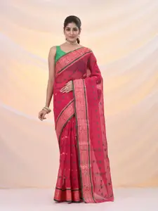 Arhi Woven Design Zari Pure Cotton Taant Saree