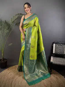 elora Woven Design Zari Silk Blend Banarasi Saree