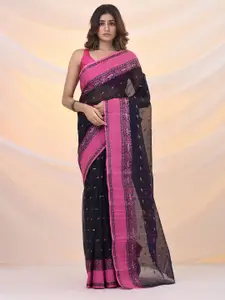 Arhi Woven Design Zari Pure Cotton Taant Saree