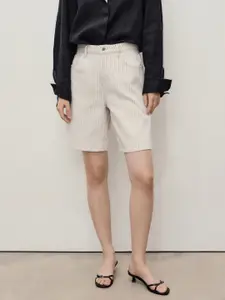 MANGO Women High-Rise Bermuda Shorts