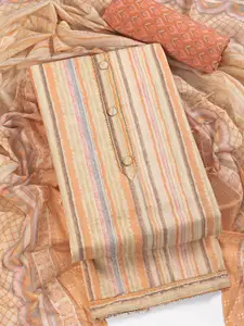 ASISA Striped Pure Cotton Unstitched Dress Material