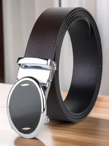 Provogue Men Textured Leather Reversible Formal Belt