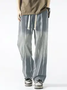 StyleCast x Revolte Men Relaxed Fit Mid-Rise Heavy Fade Coloured Jeans