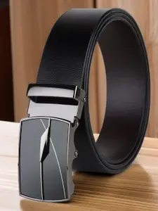 Provogue Men Textured Leather Reversible Formal Belt