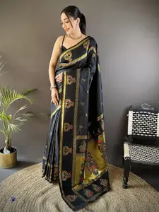 elora Woven Design Silk Blend Paithani Saree