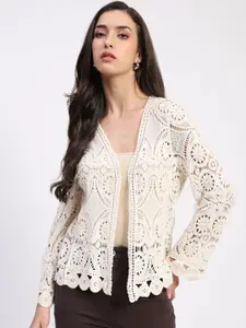 Global Republic Crochet Cotton Shrug