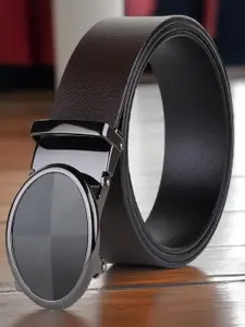 Provogue Men Textured Leather Reversible Formal Belt