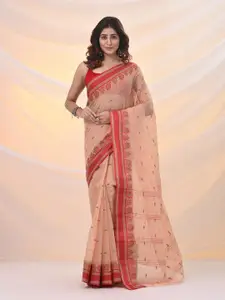 Arhi Woven Design Zari Pure Cotton Taant Saree