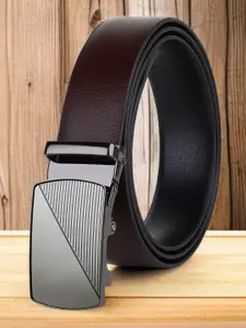 Provogue Men Textured Reversible Formal Belt