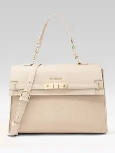 Van Heusen Brand Logo Embossed Structured Satchel