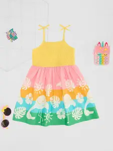 Pantaloons Junior Graphic Print Fit & Flare Dress