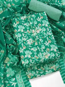 Panzora Floral Printed Soft Cotton Unstitched Dress Material