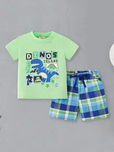 INCLUD Boys Printed T-shirt with Shorts