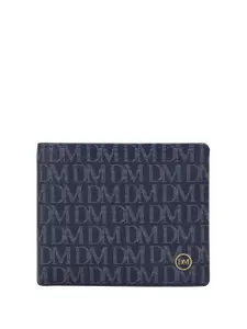 Da Milano Men Printed Leather Two Fold Wallet