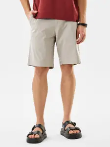 Snitch Beige Mid-Rise Regular Fit Shorts