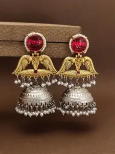 ABDESIGNS Elegant German Gold Plated Dangler Dome Shaped Jhumkas  Earrings