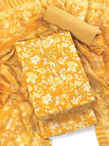 ASISA Floral Printed Pure Cotton Unstitched Dress Material